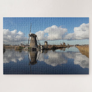 Kinderdijk Wind Mills Niederlande Holland Blades Puzzle