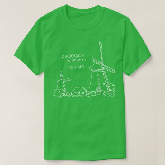 Kinderdijk Windmills Holland 2 T-Shirt (Design vorne)