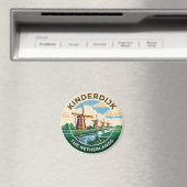 Kinderdijk-Windmühlen Niederlande Magnet (In Situ (Geschirrspüler))
