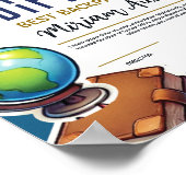 Kinderdiplom - Spaß und farbenfroh Poster (Ecke)