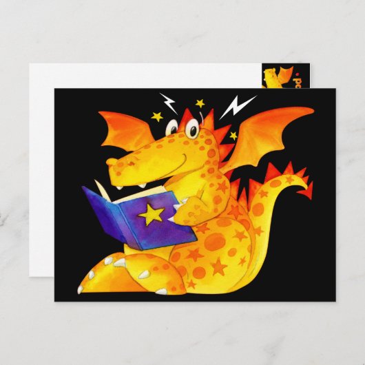 Kinderdrache Postkarte (Vorne/Hinten)