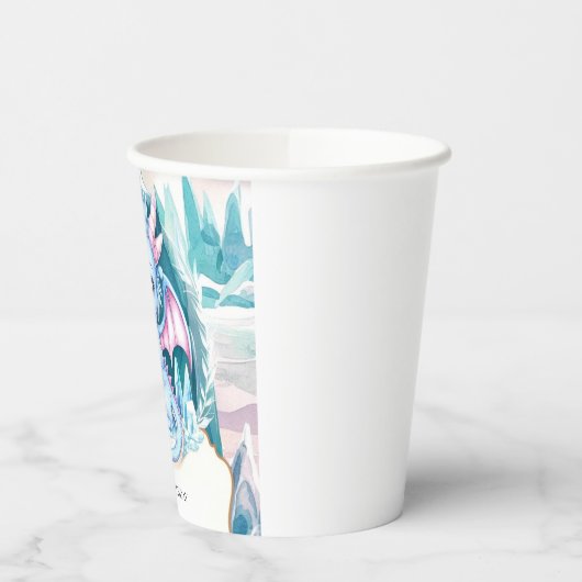 Kinderdrache zum Geburtstag Pappbecher (Links)