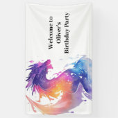 Kinderdrachenabenteuer Geburtstagsbanner Banner (Vertikal)