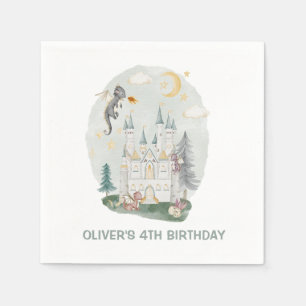 Kinderdrachenburg magischer Geburtstag Serviette