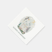 Kinderdrachenburg magischer Geburtstag Serviette (Ecke)