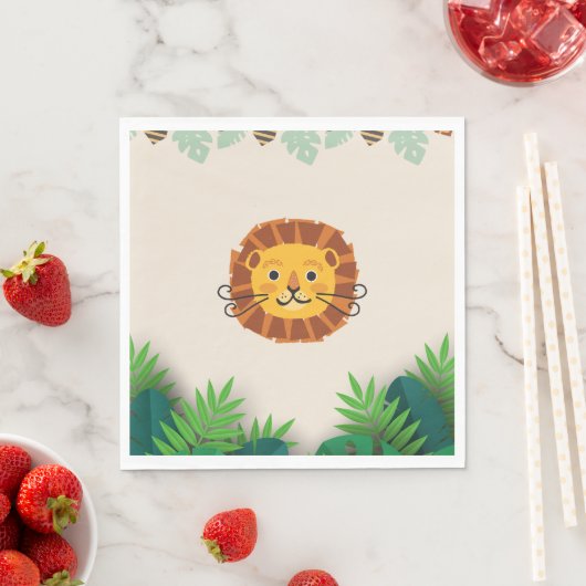 Kinderdschungel Serviette (Beispiel)