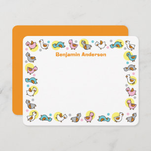 Kinderduckies Ducklings Pastels Kinderdusche Dankeskarte