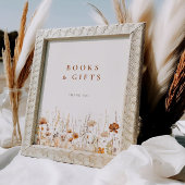 Kinderduschbücher für Herbst-Wildblume Poster