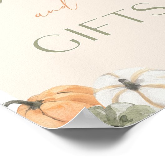 Kinderduschbücher und Geschenke Unterschrift Poster (Ecke)