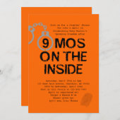 Kinderdusche 9 Monate im Freien Einladung (Vorne/Hinten)