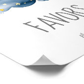 Kinderdusche auf Mond und Stars - Gefallen an Schi Poster (Ecke)