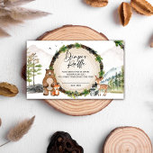 Kinderdusche aus Holz Windeln Raffle Tickets Enclo Begleitkarte