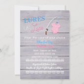 Kinderdusche aus Leder oder Lederholz Einladung (Rückseite)