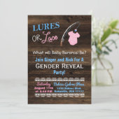 Kinderdusche aus Leder oder Lederholz Einladung (Stehend Vorderseite)