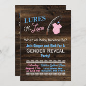 Kinderdusche aus Leder oder Lederholz Einladung (Vorne/Hinten)