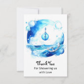 Kinderdusche aus verankerter Liebe Dankeskarte (Vorderseite)