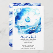 Kinderdusche aus verankerter Liebe Einladung (Vorne/Hinten)