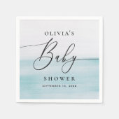 Kinderdusche | Blaue Küste Serviette (Vorderseite)