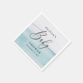 Kinderdusche | Blaue Küste Serviette (Ecke)