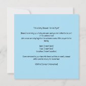 Kinderdusche - Blauer und Spaß Save The Date (Rückseite)