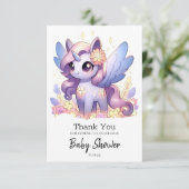 Kinderdusche Dankeskarte (Stehend Vorderseite)