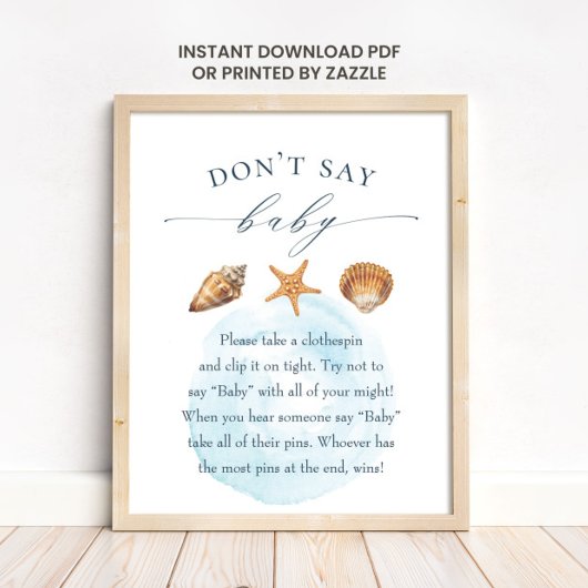 Kinderdusche "Don't Say Baby" Spielplakat Poster