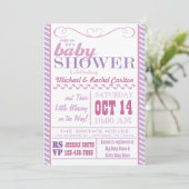 Kinderdusche Einladung (Stehend Vorderseite)