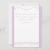 Kinderdusche Einladung (Rückseite)