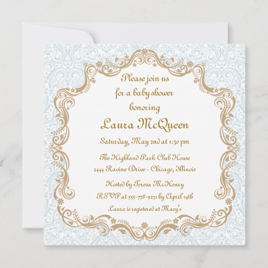 Kinderdusche Einladung (Rückseite)