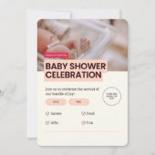 Kinderdusche 🎉 👶 einladung (Vorderseite)