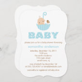 Kinderdusche Einladung (Vorne/Hinten)