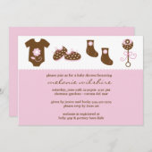 Kinderdusche Einladung (Vorne/Hinten)