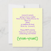 Kinderdusche Einladung (Rückseite)