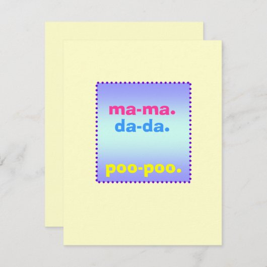 Kinderdusche Einladung (Vorne/Hinten)