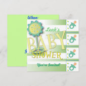 Kinderdusche Einladung (Vorne/Hinten)