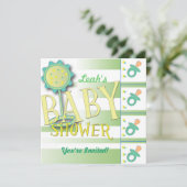 Kinderdusche Einladung (Stehend Vorderseite)