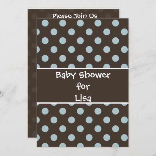 Kinderdusche Einladung (Vorne/Hinten)