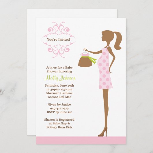 Kinderdusche Einladung (Vorne/Hinten)