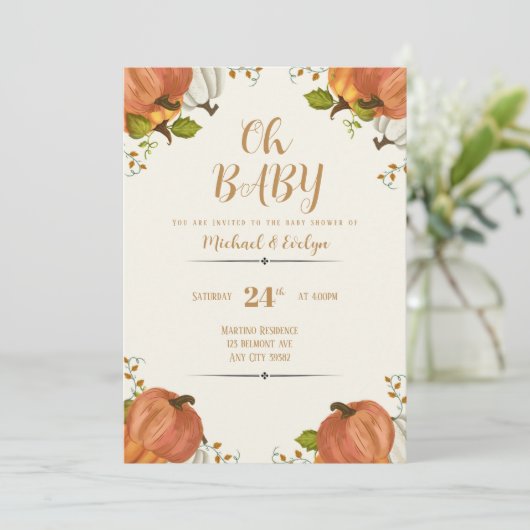 Kinderdusche Einladung (Stehend Vorderseite)