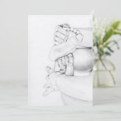 Kinderdusche Einladung (Stehend Vorderseite)