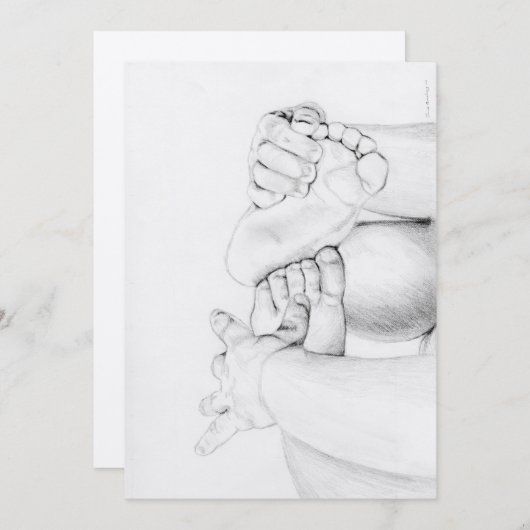 Kinderdusche Einladung (Vorne/Hinten)