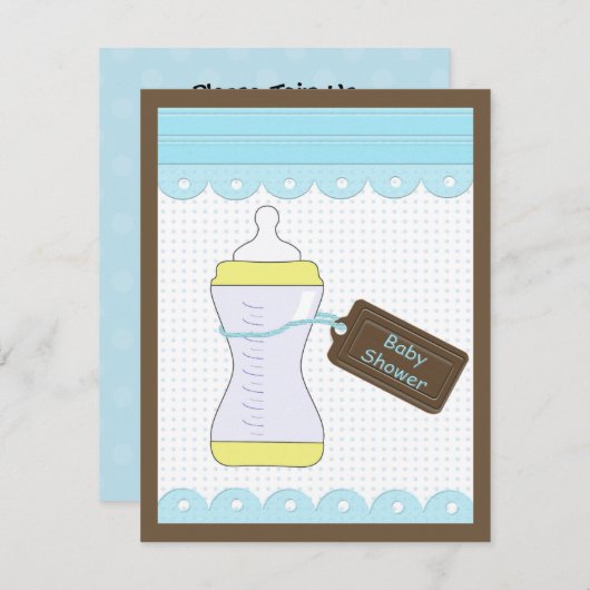 Kinderdusche Einladung (Vorne/Hinten)