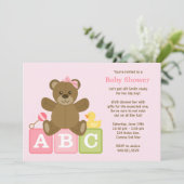 Kinderdusche Einladung (Stehend Vorderseite)