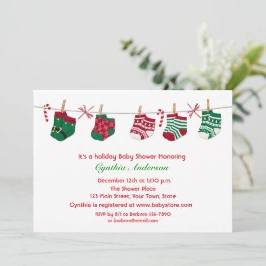 Kinderdusche Einladung (Stehend Vorderseite)