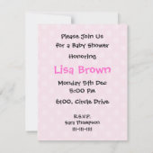 Kinderdusche Einladung (Rückseite)