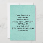 Kinderdusche Einladung (Rückseite)