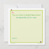 Kinderdusche Einladung (Rückseite)