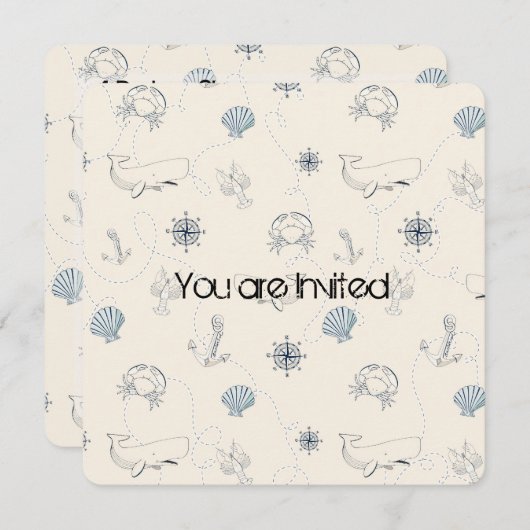 Kinderdusche Einladung (Vorne/Hinten)