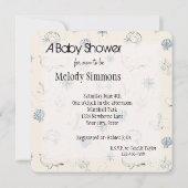 Kinderdusche Einladung (Rückseite)