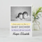 Kinderdusche Einladung (Stehend Vorderseite)